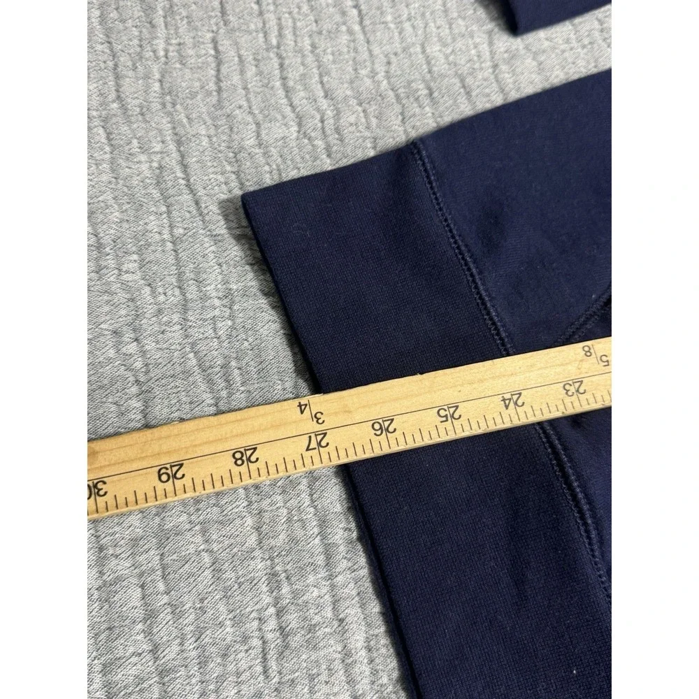 POLO RALPH LAUREN Men's Navy‎ Fleece Sweatshirt Hoodie Plaid Logo Sz L